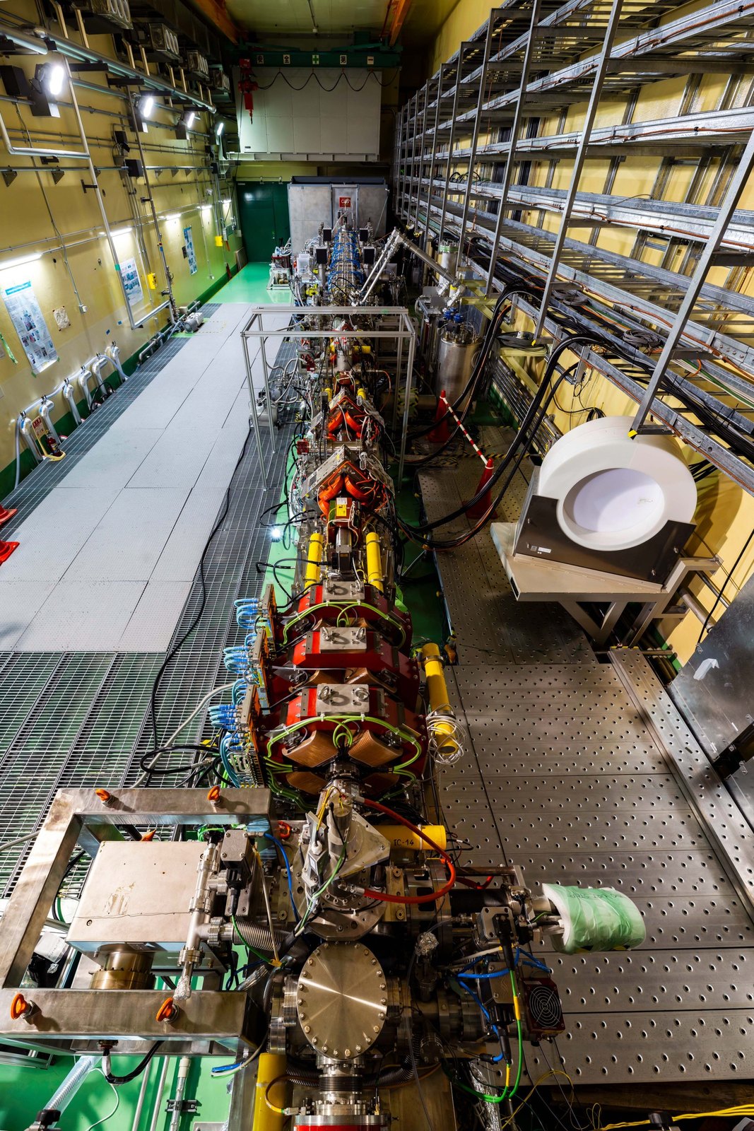 LIPAc accelerator beamline inside the Rokkasho experimental facility.